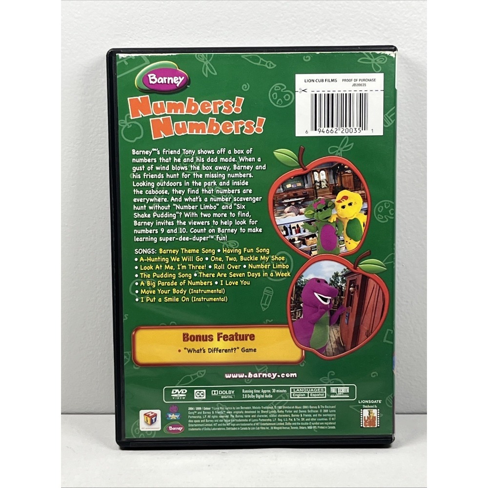 Barney:‎ Numbers! Numbers! [DVD] - Picture 2 of 2